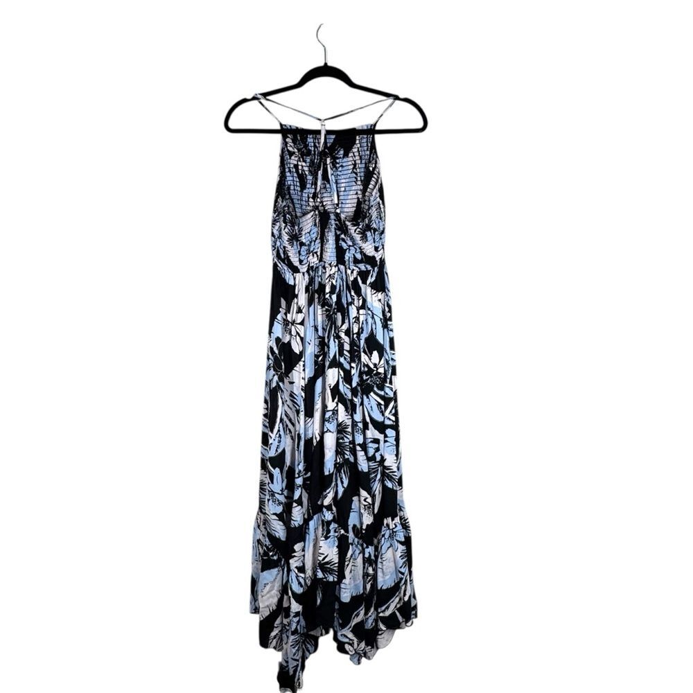 Intimately Free People Heat Wave Printed Maxi Slip Dress Leaf Print Size Medium - Picture 6 of 10